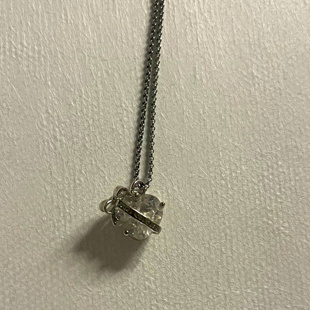 real juicy couture, heart-shaped diamond necklace
